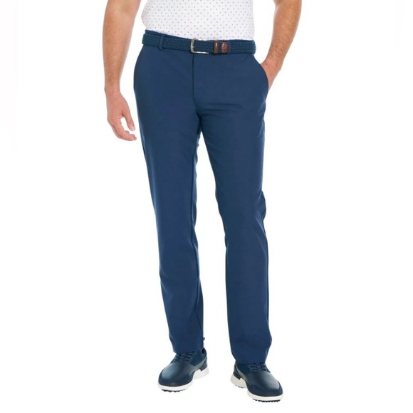 Greg Norman Men’s Stretch Performance Pant Blue 32x32 Flex Waistband - Picture 1 of 4